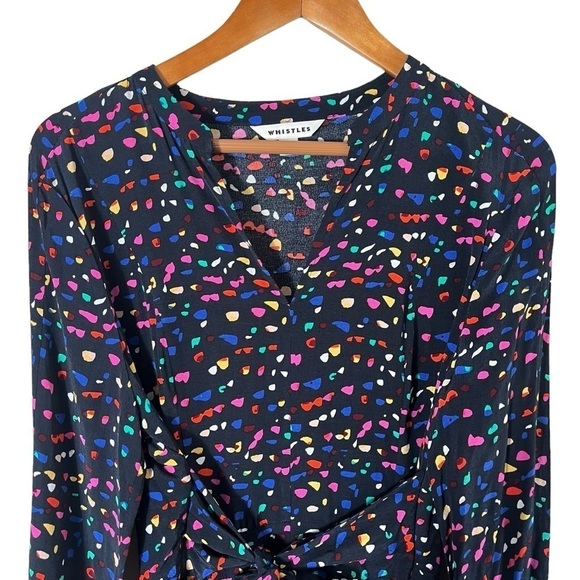 WHISTLES Multicolor Pearl Fiesta Print Dress - Picture 5 of 12